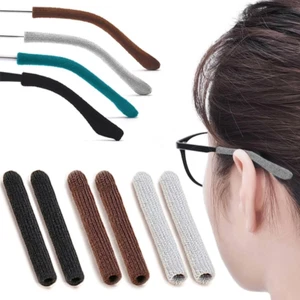 3 Pairs Eye Glasses Ear Grippers, Soft Knitting Cotton Arm Cushion for Glasses b - Picture 1 of 12