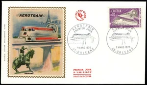 FDC France 1970, Introduction of the aerotrain - Picture 1 of 2