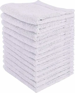 Paquete de 12 toallas de paño 100 % algodón paños de lavado suave para cara y cuerpo 12 X 12 - Imagen 1 de 15