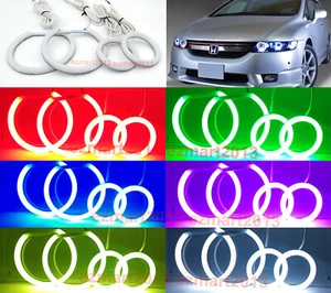 cotton RGB halo ring for Honda Odyssey RB1 RB2 03-08 Xenon headlight lamp DRL - Picture 1 of 17