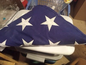  American US Flag 5x9 Ft for Veteran Burial Casket Flag... Made In USA - Picture 1 of 7
