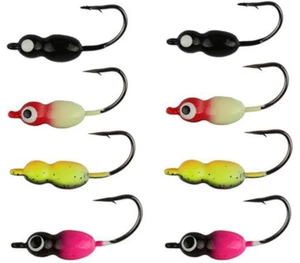 20PCS Winter Ice Fishing Hooks 2.4g Jigs Head Bait Hooks Fishing Lures Swimbait - Picture 1 of 7