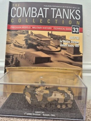 ALTAYA DEAGOSTINI 1/72 AAVP7 A1 KUWAIT 1991 DIECAST MODEL TANK + MAG - Image 1 of 3