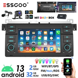 DAB+ 32G Android 13 Autoradio Carplay GPS RDS Für BMW 3er E46 M3 Rover 75 MG ZT - Bild 1 von 14