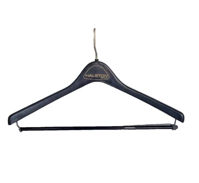Halston For Men branded Plastic Wood Hanger Suits Vintage - Image 1 of 4