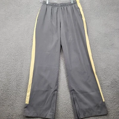 Pantalones Reebok Para Hombre Medianos Gris Amarillo Rompevientos Tobillo Cremallera Forrados Calentamiento De Colección Foto 1 de 4