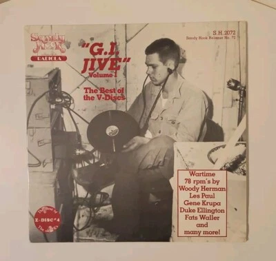 Jazz Various G.I. Jive Volume 1 The Best Of The V-Discs LP 1983 Vinyl Record - Image 1 of 4