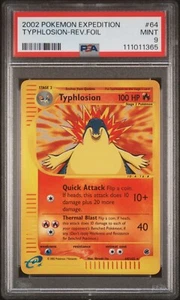2002 Typhlosion Reverse Holo PSA 9 MINT 64/165 Expedition E-Series Pokemon Card - Picture 1 of 2