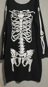 Halloween For g And PL Women Size S Skeleton Party Dress Black & White Costume - Picture 1 of 7