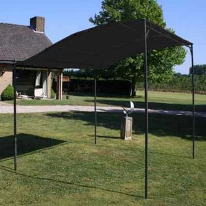 Pavillon Pergola Gartenzelt Terrassendach Sonnenschutz Anthrazit 300x250cm DE - Bild 1 von 7
