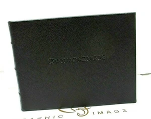 Condolences Guest Registry Book Leather Hardcover Harrods of London $105 - Picture 1 of 5