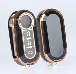 3 Button For Fiat Ducato 500 Panda Punto Bravo Car Key Fob Cover Protective Case - Picture 1 of 3