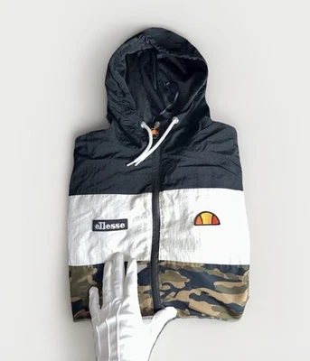 Ellesse Heritage Mattar Collection Full Zip Hooded Windbreaker Jacket Mens Small - Image 1 of 4