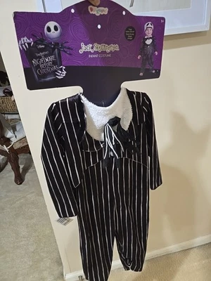 NIGHTMARE BEFORE CHRISTMAS JACK SKELLINGTON INFANT 12-18 MOS 2pc COSTUME - Image 1 of 4