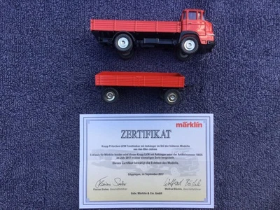 Camión de plataforma Marklin/Maerklin # 18035 Krupp con remolque Foto 1 de 2