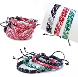Palestine Keffiyah Bracelet – Symbolic Wristband of Freedom & Heritage - Picture 1 of 8