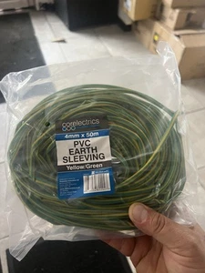 PVC earth sleeving 4mm x 50m - Picture 1 of 1