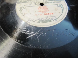 1905 SIGNED JAN KUBELIK Violin Early FONOTIPIA 39194 Schumann Reverie Träumerei - Picture 1 of 2