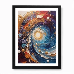 Pintura abstracta 14 impresión artística enmarcada arte de pared póster lienzo impresión cuadro - Imagen 1 de 4