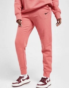 Nike Swoosh Track Pants RRP $140 Womens Size Small Trackies Dark Pink Salmon - Picture 1 of 4