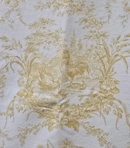 Mantel Otoño La Petite Ferme Waverly Oro Toile sobre Crema 79"x 50" + Restos  - Imagen 1 de 8