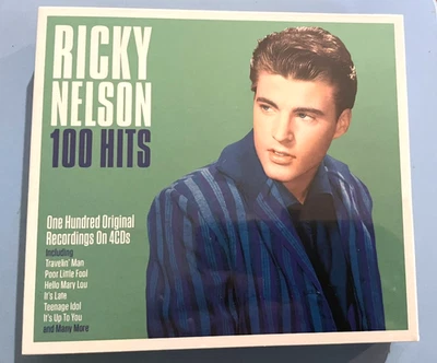 Ricky Nelson 100 Hits 4-CD NEW SEALED 2025 Rick Hello Mary Lou/Travelin' Man+ - Image 1 of 4