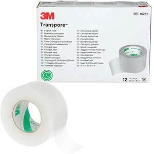 3M 1527-1 Nastro Chirurgico Traspore 1" x 10 Yds - Scatola da 12 Rotoli - Foto 1 di 1