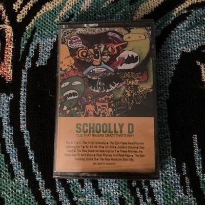 NEW Schoolly D Cuz That Nixxers Crazy That's Why Cassette SEALED 2024 Limited - Image 1 of 3