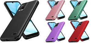 For BLU View 5 Pro B170D Texturized Dotted Hybrid Case Phone Cover - Picture 1 of 35