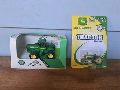 Lot Of 2 ERTL 1/64 John Deere Tractors * 1992 & 2004 *  8850 Duals * NIB - Image 1 of 4