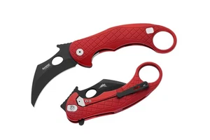 LionSteel Knives L.E.One Karambit LE1 A RB Black MagnaCut Steel Red Aluminum - Picture 1 of 5