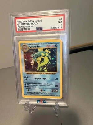 Gyarados 006/102 Base Set (Shadowless) Holo PSA 7 - Image 1 of 2