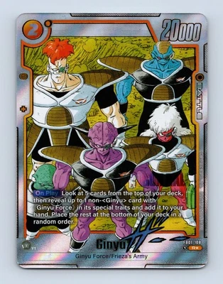 Ginyu - FB01-108 Alternate Art Manga Booster 02 Dragon Ball Card English - Image 1 of 2