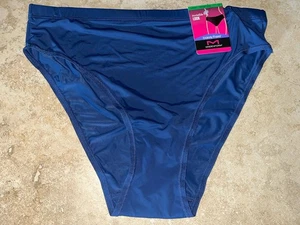 Neu mit Etikett Maidenform DMBTHB Barely There unsichtbarer Look hohes Bein Höschen marineblau Lg 7 - Bild 1 von 2