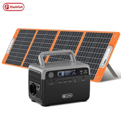 Flashfish BP030B Solargenerator Lifepo4 230WH 300W Optional Mit Solarpanel 100W