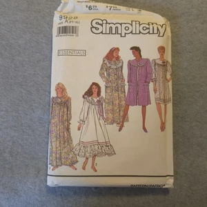 Simplicity 9928 Misses Nightgown & Robe Sewing Pattern UNCUT Size A PT-XL 1990s - Picture 1 of 6