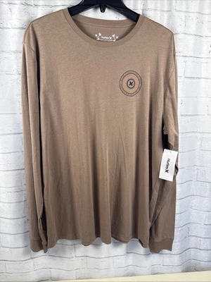 Hurley Men’s Everyday Wheel Long Sleeve T-Shirt MSRP $34 Brown Size Large - Image 1 of 4