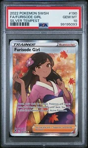 PSA GEM MINT 10 2022 POKEMON SWSH SILVER TEMPEST 190 FULL ART/FURISODE GIRL - Picture 1 of 2