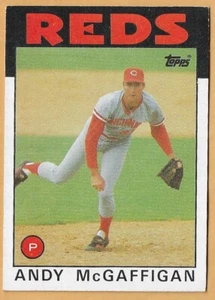 ANDY McGAFFIGAN CINCINNATI REDS #133 - TOPPS NM-MT 1986 - Picture 1 of 2