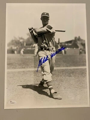 Eddie Mathews Original George Brace Photo signed 11x14 JSA Free Shipping Braves - Image 1 of 3