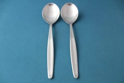 2 cucharadas para servir WMF Cromargan LAUREL Alemania 7 5/8" Foto 1 de 4