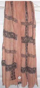 Rue 21 Damenschal rosa pfirsich orange pfirsichfarben geknittert Rue21 neu mit Etikett neu mit Etikett - Bild 1 von 3