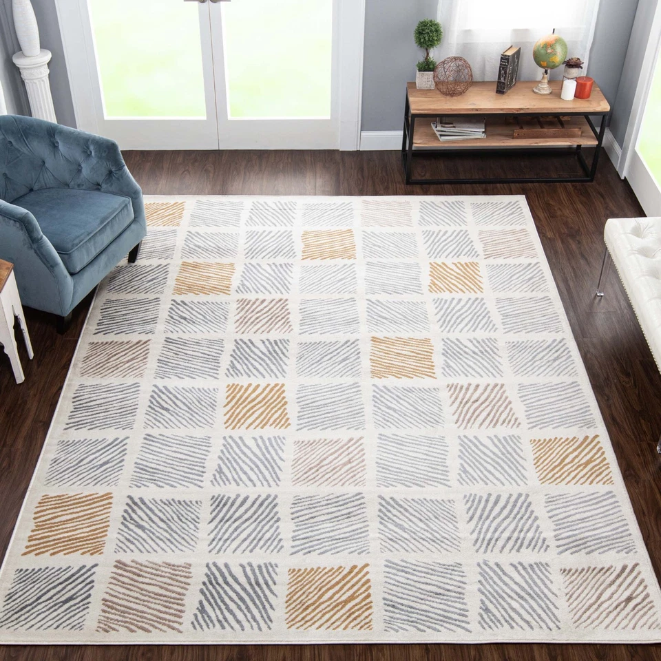 Lysandra Geometric Bedroom Living Room Large Area Rug Or Runner Rug Or Door Mat - Image 1 of 4