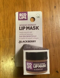 Intensive Overnight Blackberry Lip Mask 0.39 Oz By Eco Lips - Picture 1 of 4
