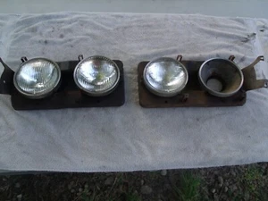 1965 Chevrolet Chevelle Headlight Mounting Housings RH LH Pair OEM Buckets 65 - Picture 1 of 15