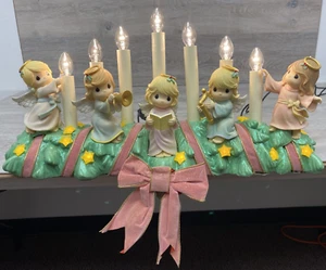 Precious Moments Heavenly Angels of Light 2005 velas manto candelabro difícil de encontrar - Imagen 1 de 15