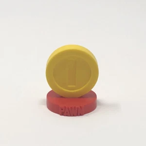 Nintendo SUPER MARIO CHESS - Ersatzstück - Münze - Bauer - Bild 1 von 2