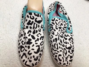 DIMMI Womens Push Blk/Wh Woven VEGAN Slip On Shoes Sneakers 10M - Picture 1 of 13