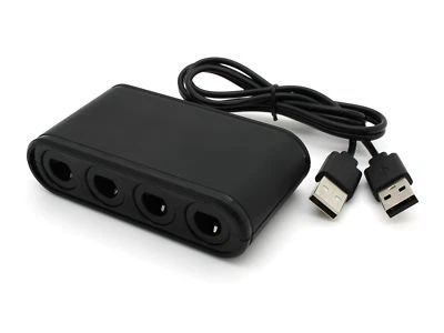 SKGAMES 4 Port GameCube Controller Adapter für Nintendo Switch / Wii U / PC USB