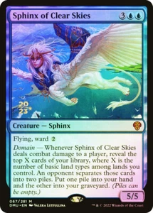 MTG FOIL Sphinx of Clear Skies Prerelease Dominaria United - Promoción: Fecha - Imagen 1 de 1